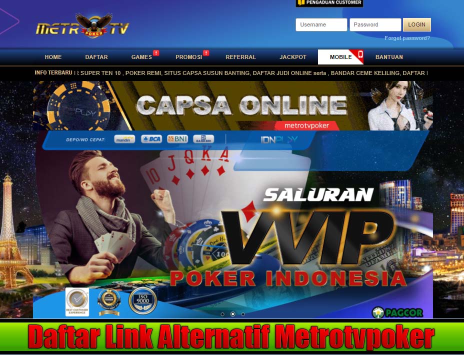 Daftar Link Alternatif Metrotvpoker